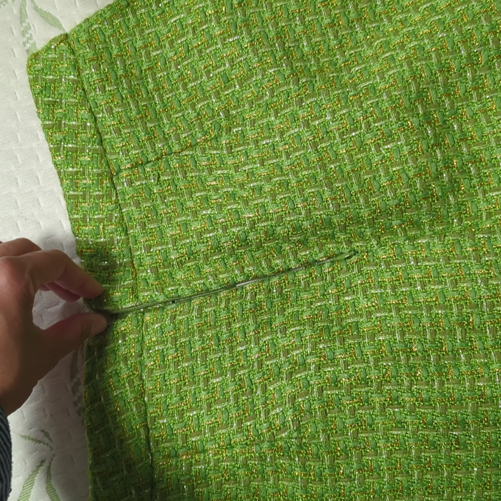 Green Tweed Blazer & Skirt Set - Picture 13 of 13